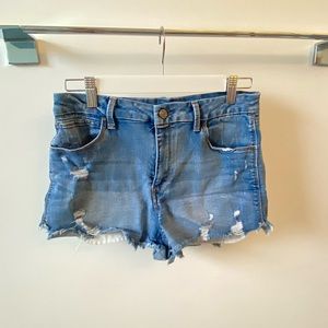 Jean shorts from Rewash, with holes. extremely stretchy and comfortable
